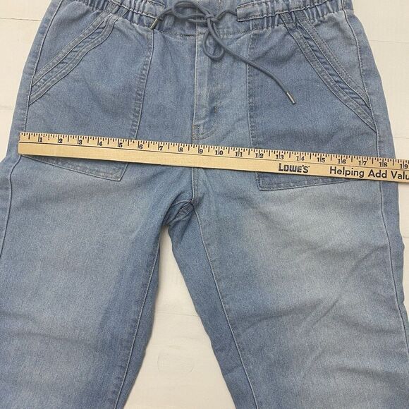 No Boundaries Boyfriend Jogger Pant Light Wash Mid Rise Juniors 7-9 - Picture 8 of 15